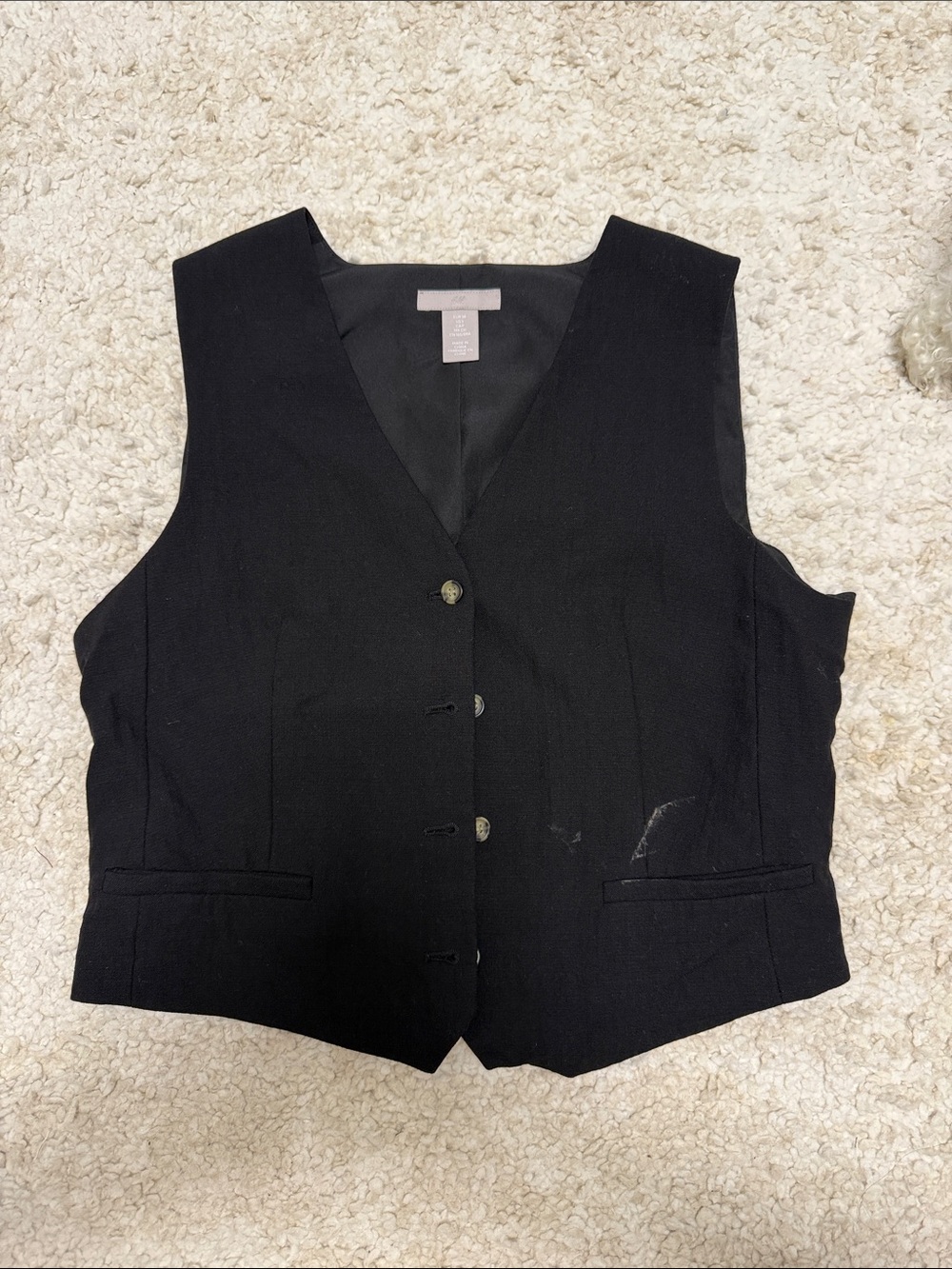 H&M Black Tailored Vest